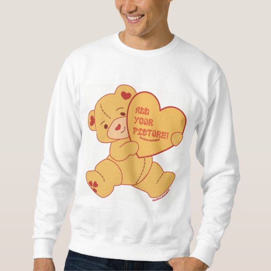 Bubbly Niedlich Bear Red Colorway Sweatshirt (Vorderseite)