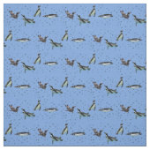 Bubbly Pinguins Fabric (Light Blue) Stoff (Muster)