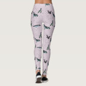Bubbly Pinguins Leggings (Dusty Pink) (Rückseite)