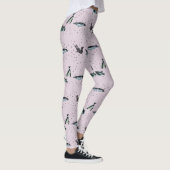 Bubbly Pinguins Leggings (Dusty Pink) (Rechts)