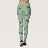 Bubbly Pinguins Leggings (Light Green) (Rückseite)