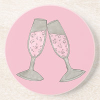 Bubbly Pink Champagne Toast Cheerration