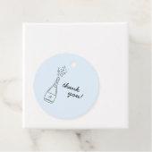 Bubbly Popping Champagne Bottle Bridal Shower Geschenkanhänger (Beispiel)