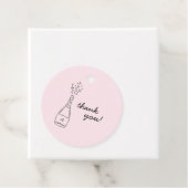 Bubbly Popping Champagne Bottle Bridal Shower Geschenkanhänger (Beispiel)