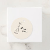 Bubbly Popping Champagne Bottle Bridal Shower Geschenkanhänger (Beispiel)