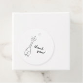 Bubbly Popping Champagne Bottle Bridal Shower Geschenkanhänger (Beispiel)