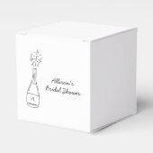 Bubbly Popping Champagne Bottle Bridal Shower Geschenkschachtel (Vorderseite)