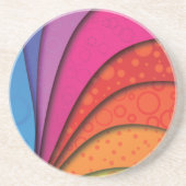 Bubbly Rainbow Getränkeuntersetzer (Vorne)