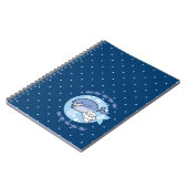 Bubbly schwimmt mit Wal Notizblock (Linke Seite)