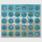 Bubbly Seas 1 Wrapping Paper Rolls Geschenkpapier (Flach)