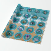 Bubbly Seas 1 Wrapping Paper Rolls Geschenkpapier (Ungerollt)
