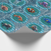 Bubbly Seas 2 Wrapping Paper Rolls Geschenkpapier (Ecke)