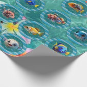 Bubbly Seas 3 Wrapping Paper Rolls Geschenkpapier (Ecke)