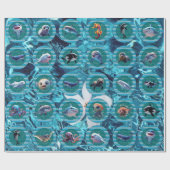 Bubbly Seas 4 Wrapping Paper Rolls Geschenkpapier (Flach)