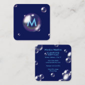 Bubbly Style Quadratische Visitenkarte (Vorne/Hinten)