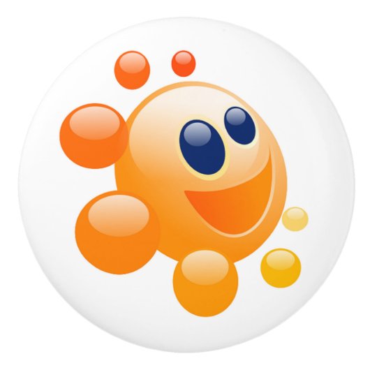 BUBBLY SUN KERAMIKKNAUF (Vorderseite)