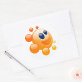 BUBBLY SUN RUNDER AUFKLEBER (Umschlag)