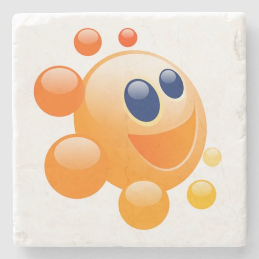 BUBBLY SUN STEINUNTERSETZER (Vorderseite)