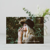 Bubbly Trendy Foil Abschluss Ankündigung (Stehend vorne)