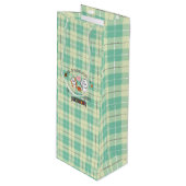 Bubbly und Friends feiern Mitte des Herbstes Geschenktüte Für Weinflaschen (Vorderseite Schrägansicht)