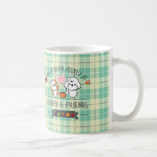 Bubbly und Friends feiern Mitte des Herbstes Kaffeetasse (Rechts)