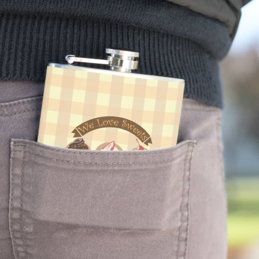 Bubbly und Friends Liebe Süßigkeiten Flachmann (Beispiel)