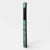 Bubbly Verdigris Bronze Custom Monogram Case-Mate iPhone Hülle (Hinten/Links)