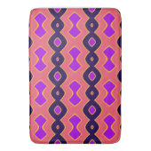 Bubbly Wave rosa lila Badematte (Vorderseite Vertikal)