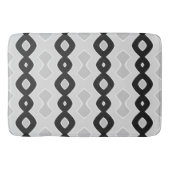 Bubbly Wave Shades of Greve Pattern Badematte (Vorderseite)