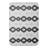 Bubbly Wave Shades of Greve Pattern Badematte (Vorderseite Vertikal)