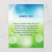 BUBBLY YOGA - Benutzerdefinierter Flyer mit Text (Hinten)