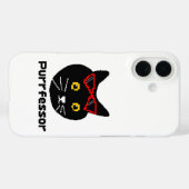 BubblyCuddle Purfessor Cat Case-Mate iPhone Hülle (Rückseite (Horizontal))
