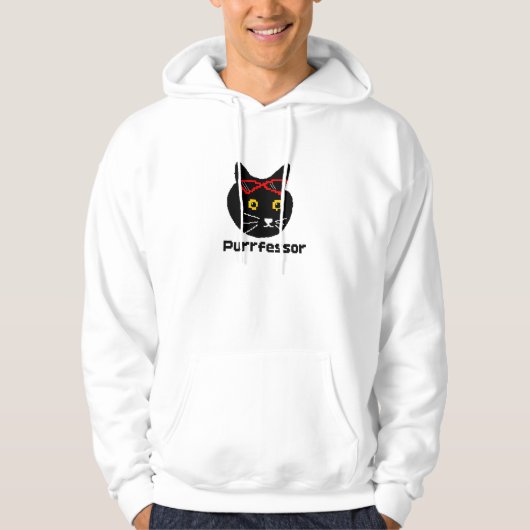 BubblyCuddle Purfessor Cat Hoodie (Vorderseite)