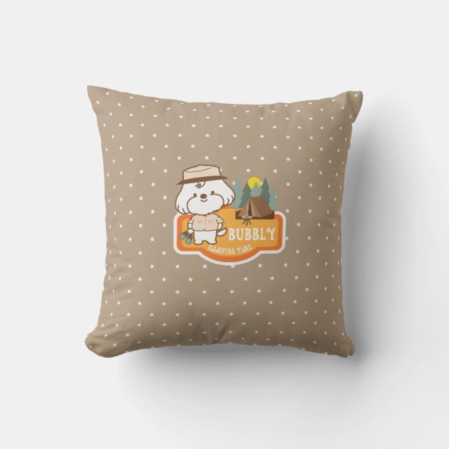 Bubbly's Camping Time Kissen (Vorderseite)