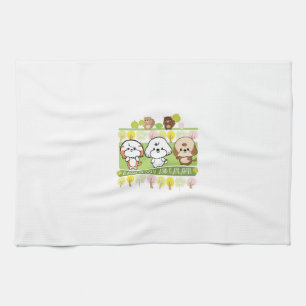 Bubbly's Freund Daisy und Caramel Handtuch