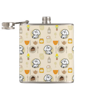 Bubbly's full Bauchmuster Flachmann