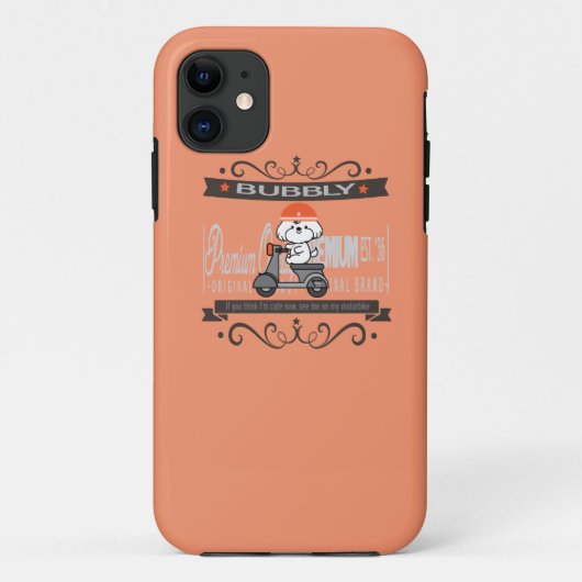 Bubbly's Motorradfahren Case-Mate iPhone Hülle (Rückseite)