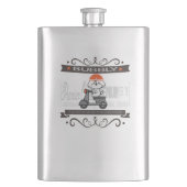 Bubbly's Motorradfahren Flachmann (Vorderseite)