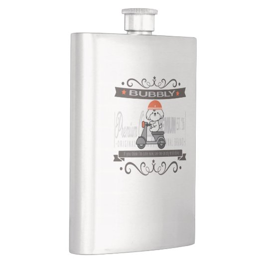 Bubbly's Motorradfahren Flachmann (Rechts)