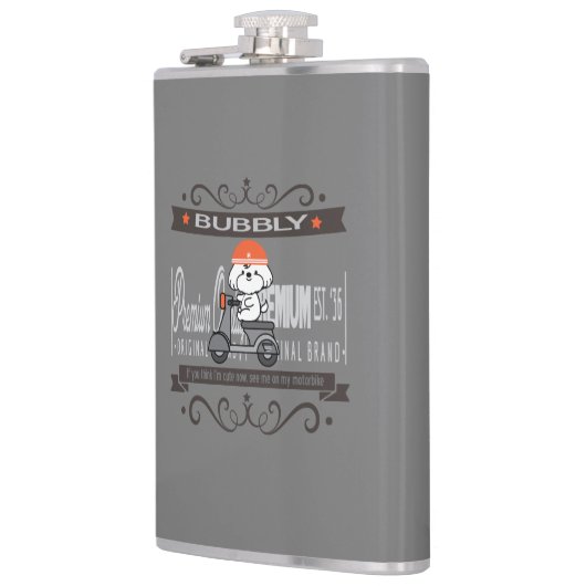 Bubbly's Motorradfahren Flachmann (Links)