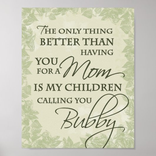 Bubby Poster (Vorne)