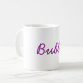 "Bubby" Yiddish Großmutter-Kaffee-Tasse Kaffeetasse (Vorderseite Links)