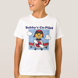Bubbys kleiner Co-Pilot - Niedliches Flugzeug T-Shirt