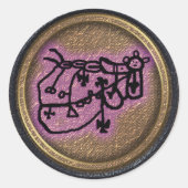 Bube Runder Aufkleber (Vorderseite)