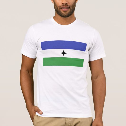 BUBI ethnische Flagge Bantu Leute T-Shirt (Vorderseite)