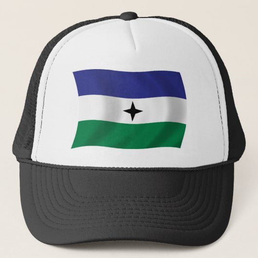 Bubi Nationalist Flag Hat Truckerkappe (Vorderseite)