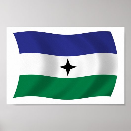 Bubi Nationalist Flag Poster Print (Vorne)