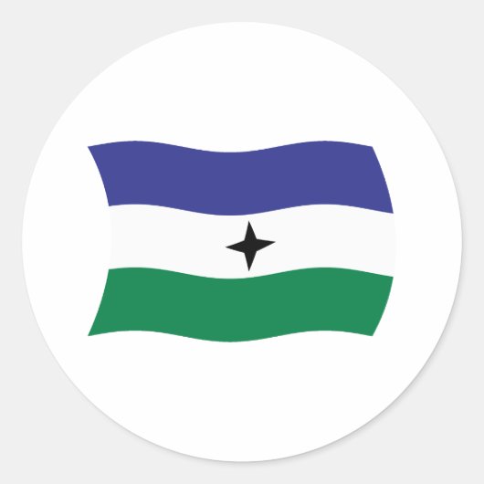 Bubi Nationalist Flag Sticker (Vorderseite)
