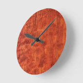 Bubinga (Imitate) Holzwall-Uhr Runde Wanduhr (Winkel)