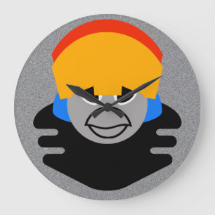 Bubla-Chan Clupkitz Chroniker Große Wanduhr